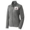 Women's Heather Microfleece Full Zip Jacket Thumbnail