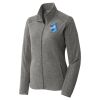 Women's Heather Microfleece Full Zip Jacket Thumbnail