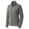 Women's Heather Microfleece Full Zip Jacket Thumbnail