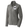 Women's Heather Microfleece Full Zip Jacket Thumbnail